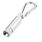 Porte-clés en forme de mini lampe de poche led blanche torche en plastique pour les cadeaux promotionnels, ornements