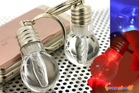 PS, Porte-clés lampe de poche pour les cadeaux promotionnels conduit PVC matériau haute imprimé blanc brillant