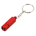 Promotion mini de LED métal, torche de couleur rouge en plastique et porte-clés torche avec logo Imprimé
