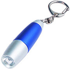 Mini plus puissant cadeaux promotionnels les plus brillants PS, lampes torche de porte-clés PVC avec Led