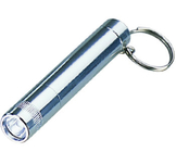 Lampes de poche publicitaires métal porte-clés, Mini conduit trousseau avec écran de soie Logo Imprimé