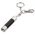 Haute mini blanc brillant conduit lampe de poche porte-clés avec le logo Imprimé pour cadeaux promotionnels