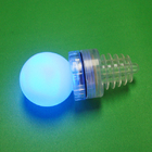 Haute PVC blanc brillant, métallique matériel LED clés lampe de la chaîne des cadeaux promotionnels
