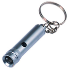 Cadeaux promotionnels Mini PVC, métal matériau imprimé conduit flamme de lampe de poche mini porte-clés