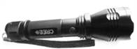 180 Lumen Multi fonction tactique LED Police lampe de poche JW026181-T3