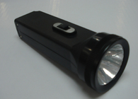 Lampe-torche de torche menée par plastique rechargeable noir de secours de cas avec 3 LED