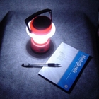 Lanterne de camping des batteries LED de cellules de panneau solaire + de lithium, lampe portative rechargeable de 9leds 6lumen/led Dimmable LED