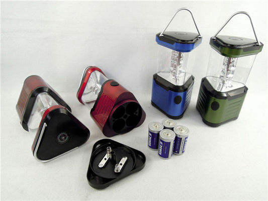 0,5 Lumières extérieures de camping du plastique 24 LED de W avec 4 * batterie de D, 100LM
