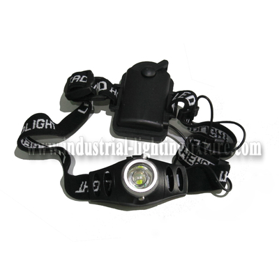 Torche/phare rechargeables de tête de 3 watts LED pour la police, lumière principale de LED