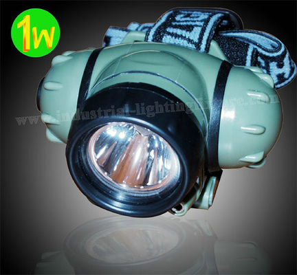 Torche de tête de la puissance de 1 watt d'hauteur LED, torche principale rechargeable 14000MCD de Cree
