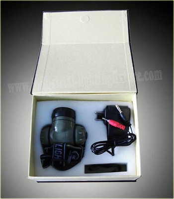 Phare rechargeable 14000MCD antichoc, LED imperméable Headtorch de 1 watt LED