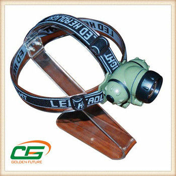 Phare 3.6V, lampe-torche menée blanche de torche de tête de la chasse LED avec les modes 3-Mode