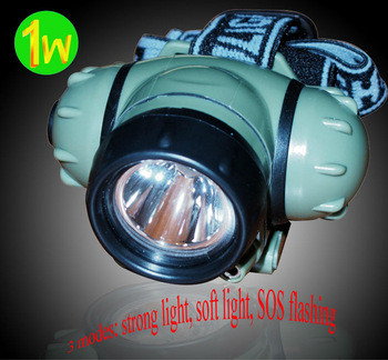 Torche industrielle de tête de LED, phares du CREE LED de 3 watts pour camper