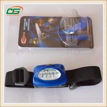 Torche/phare principaux imperméables extérieurs avec 5pcs LED blanche