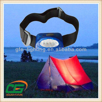 Le mini camping de pile sèche a mené le phare avec 5PCS LED blanche, 14000MCD