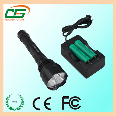 Le Cree rechargeable T6 de puissance élevée de lampe-torche de torche de LED a mené la lampe-torche