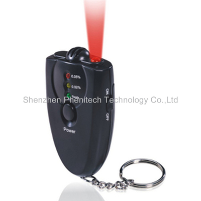Appareil de contrôle d'alcool de souffle de Digital de Breathalyzer de Keychain avec la fonction de torche