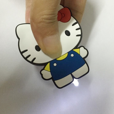 PVC mou mené mignon Hello Kitty en plastique Keychain mini pour des accessoires de sac
