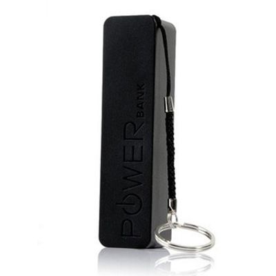 Station de charge blanche du téléphone portable 2600mAh, chargeur de batterie portatif de Keychain de banque de puissance