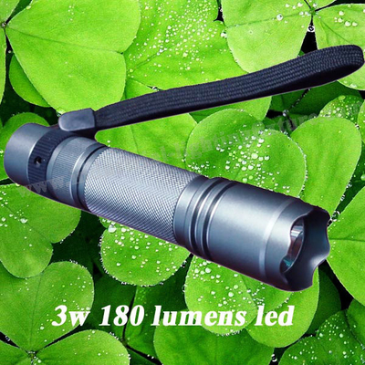 Lampe-torche rechargeable anti-déflagrante de torche de LED, lumière de torche de secours du Cree 3W