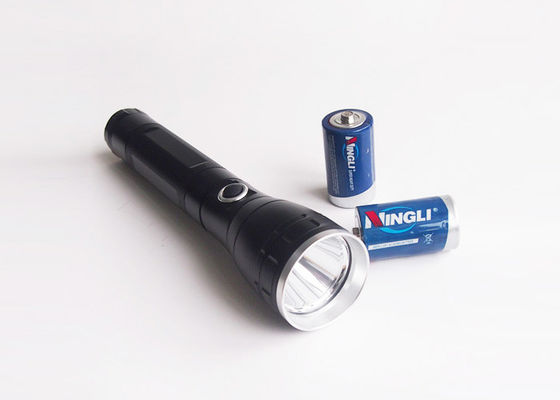 le cree de police d'alliage d'aluminium du secours 5W a mené la torche avec 2 * batterie de D