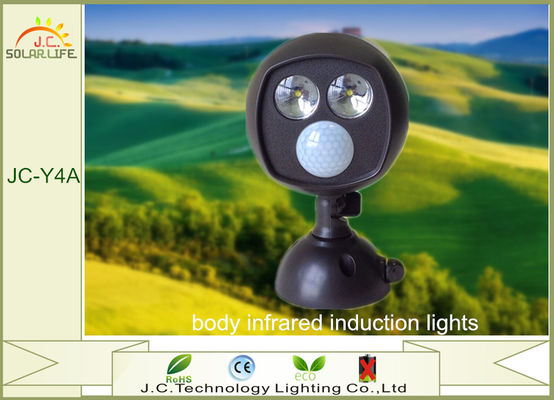 Torche menée rechargeable de lampe-torche d'induction infrarouge noire de cendre avec 4 batteries 6W d'aa