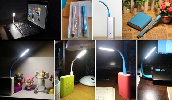 USB portatif LED s'allume pour l'ordinateur portable, mini lampe-torche de torche de lumière de LED