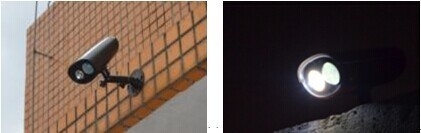 La cour solaire du Cree 250lm LED s'allume, les appareils d'éclairage menés par bâti de mur de torche de 2W LED