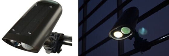 La cour solaire du Cree 250lm LED s'allume, les appareils d'éclairage menés par bâti de mur de torche de 2W LED