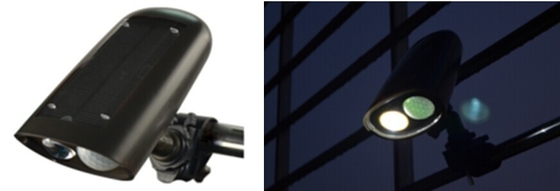 La cour solaire du Cree 250lm LED s'allume, les appareils d'éclairage menés par bâti de mur de torche de 2W LED