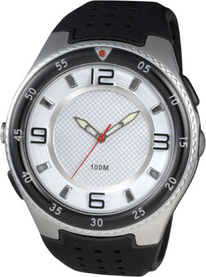 Les montres analogues sportives rondes des hommes avec la torche et le résistant à l'eau menés de 100m