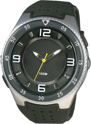 Les montres analogues sportives rondes des hommes avec la torche et le résistant à l'eau menés de 100m