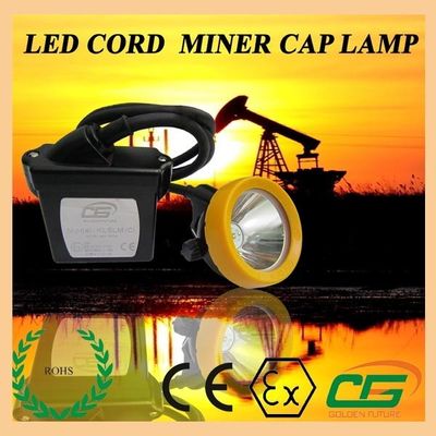 15000lux imperméabilisent le Portable de la lumière ATEX d'exploitation de LED, casque de mineurs 6.5Ah
