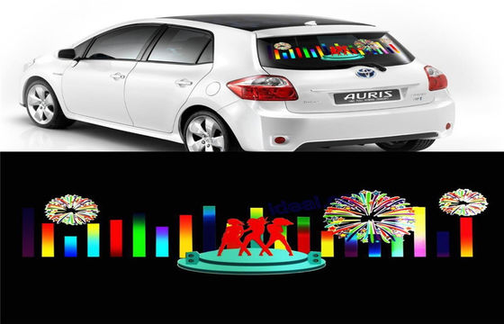 Lampe de rythme de musique de voiture, annonçant l'autocollant de voiture d'EL d'affiche avec la consommation de puissance faible