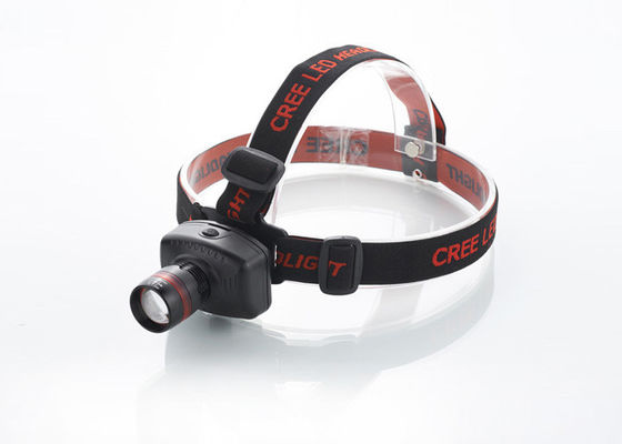 Torche 180LM de tête du bourdonnement LED avec l'anneau rouge, phare rechargeable pour le fonctionnement