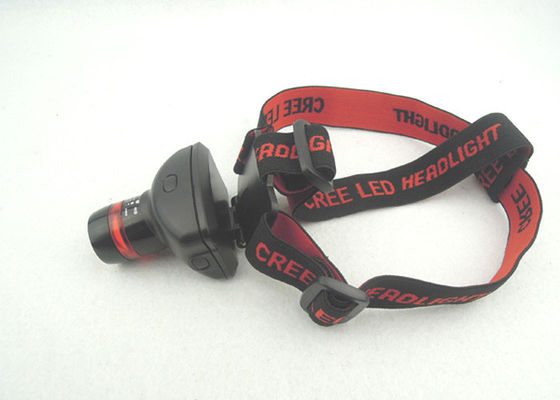 Torche 180LM de tête du bourdonnement LED avec l'anneau rouge, phare rechargeable pour le fonctionnement