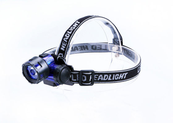 torche de tête de la puissance élevée LED de 3W LED PMMA LEN avec 3 batteries de x D.C.A.