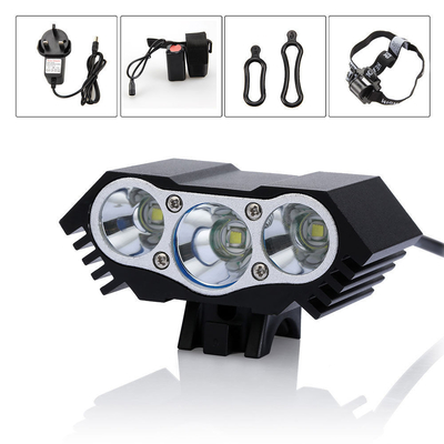 Alliage d'aluminium de 6000Lm 3x du CREE XM-L U2 de dynamo de lumière lumineuse superbe de bicyclette